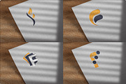 Creative F Letter 4 Icons Logo Set, a Branding & Logo Template by DesignBox (Thumbnail 1 of 5)