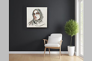 Girl in Glasses Vector Portrait, a Person Illustration by Elena Naumchenkova (Thumbnail 4 of 4)