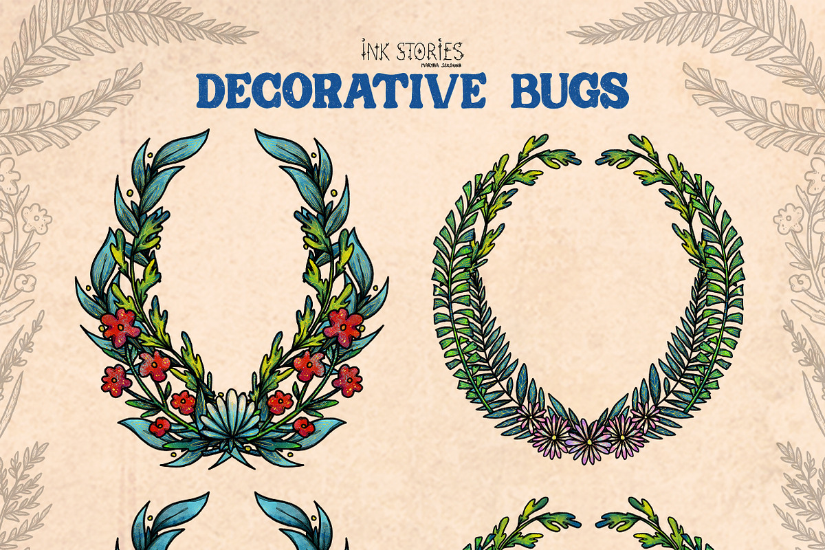 Decorative Bugs | Hand-drawn Bettles, an Animal Illustration by Ink Stories (Photo 27 of 28)