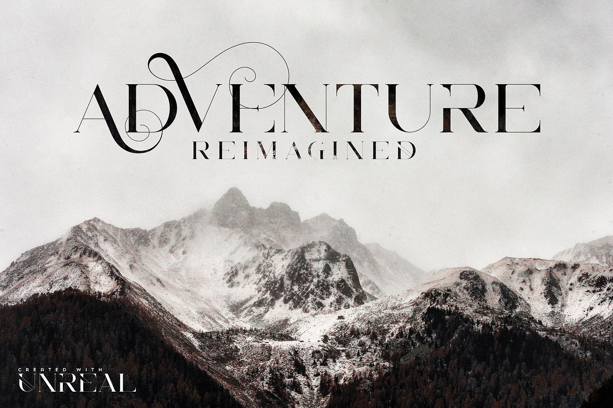 Unreal serif font - Latin & Cyrillic preview 3