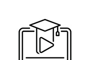Bundle Online Learning Outline Icons, an Outline Icon by adenpinkstore (Thumbnail 9 of 23)
