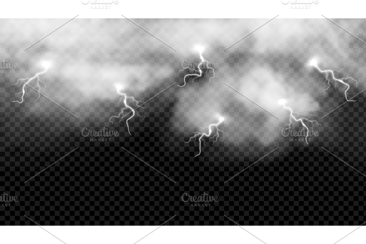 Abstract realistic thunderclouds sky, an Illustration by Andrey Yaroslavtsev