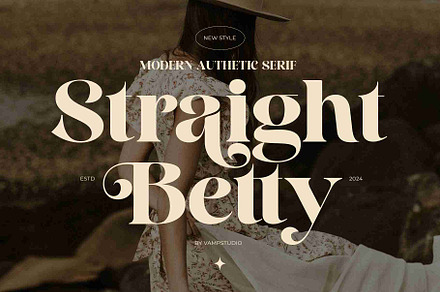 Straight Betty Modern Serif Font