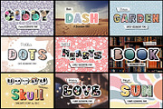 Decorative Font Bundle, a Slab Serif Font by JustArtDigital (Thumbnail 5 of 6)