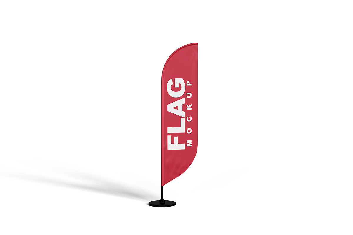 Flag Mockup, an Advertising Mockup by mockupbuys (Photo 22 of 26)