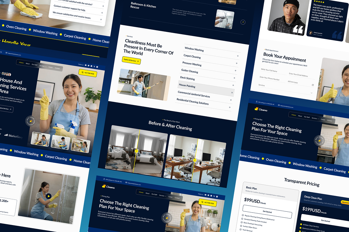 Cleamo - Home Care Service Website, a Landing Page Template by SLAB! Design (Photo 4 of 5)