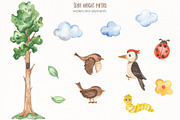 Tree height meter watercolor, a Seasonal Illustration by Marina Ermakova (Thumbnail 2 of 4)