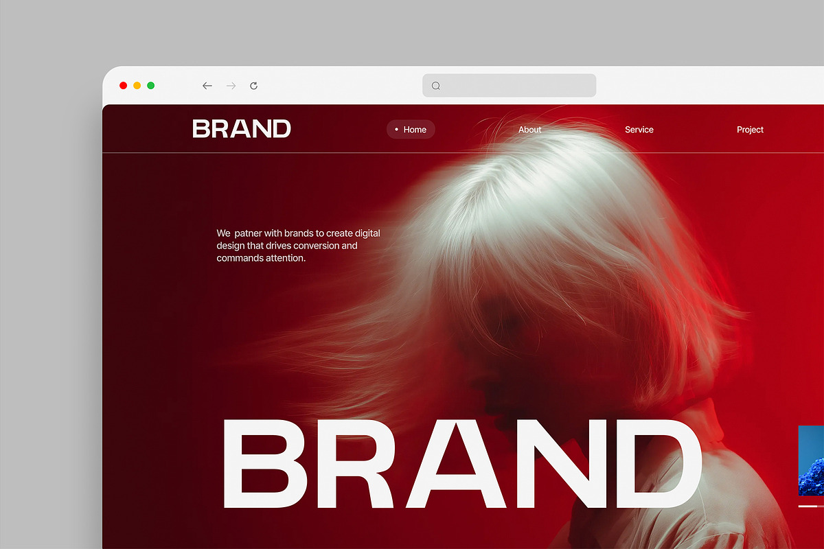 Website Browser Mockup Template, an Advertising Mockup by graphypix (Photo 1 of 4)