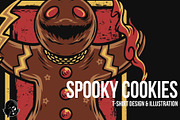 Spooky Cookie Christmas Illustration, a Decorative Illustration by badsyxn (Thumbnail 1 of 5)