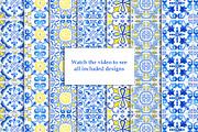 Portuguese Tiles Digital Papers Set2, a Pattern Graphic by ilonitta (Thumbnail 9 of 11)