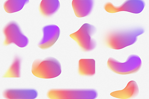 Grainy Mesh Gradient Shape Maker PSD