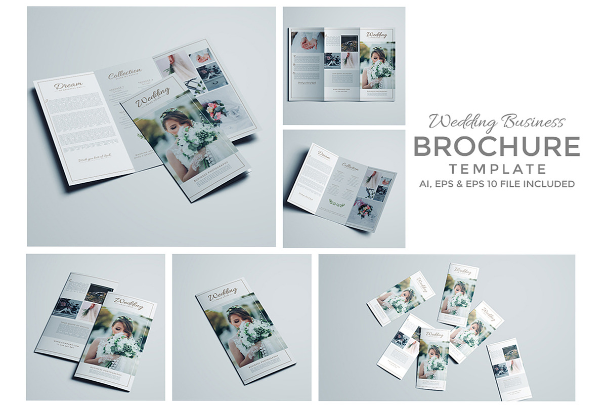 Wedding Business Trifold Brochure, a Brochure Template by Design with Qurat (Photo 1 of 8)