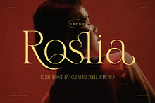 Roslia Elegant Ligature Serif Font