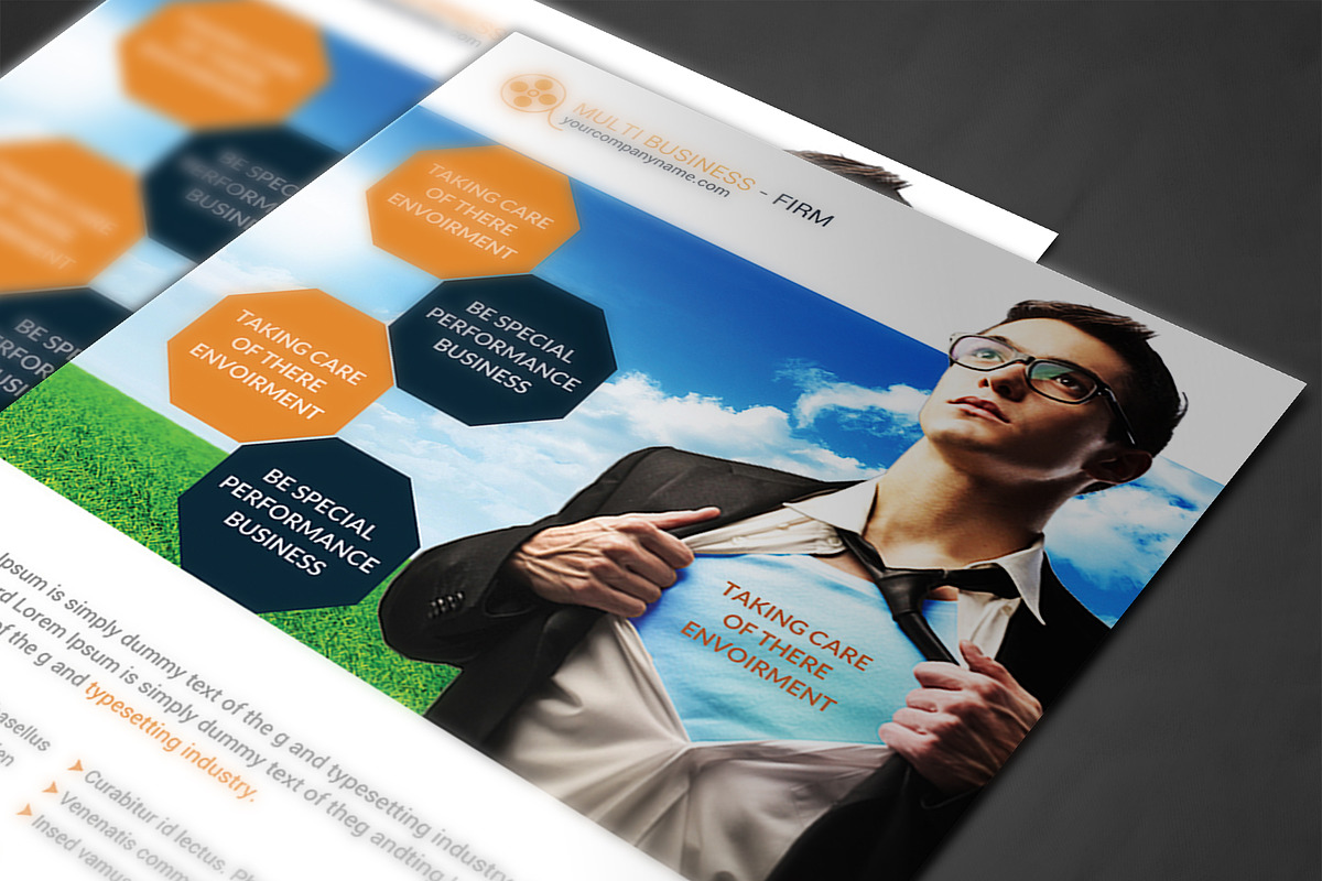 Corporate Flyer, a Flyer Template by AfzaalGraphics (Photo 4 of 4)