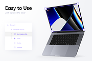 12 MacBook Pro 16 Mockups Scenes, an iPhone Mockup by 360 Mockups (Thumbnail 4 of 6)