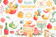 Rosh Hashanah, Jewish New Year, a Seasonal Illustration by Chonnieartwork (Thumbnail 1 of 7)
