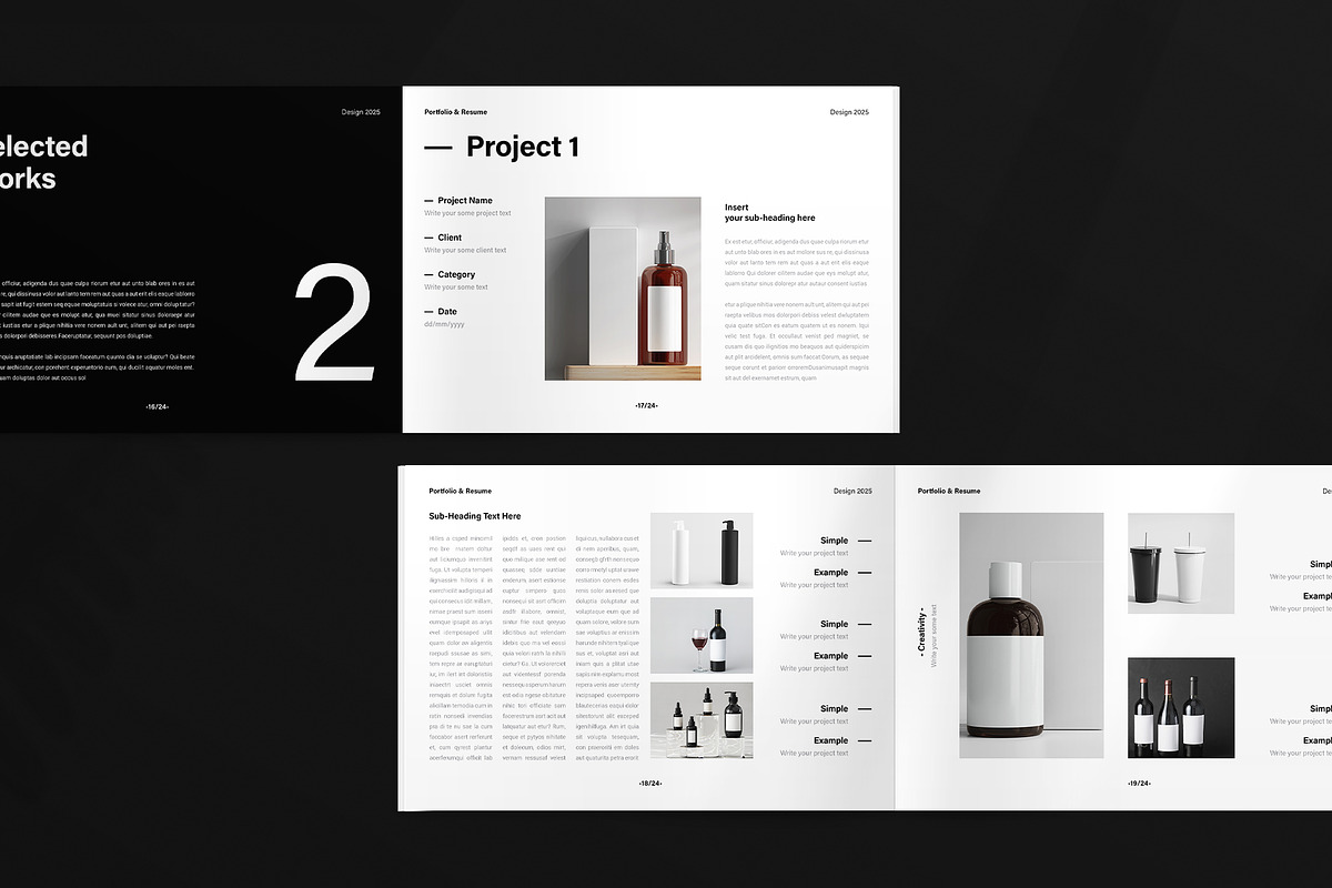 Design Portfolio and Resume Template, a Brochure Template by ArtisanaAura (Photo 10 of 12)