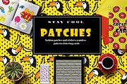 Fashion patches and stickers, a Graphic by TashaDraw (Thumbnail 1 of 12)