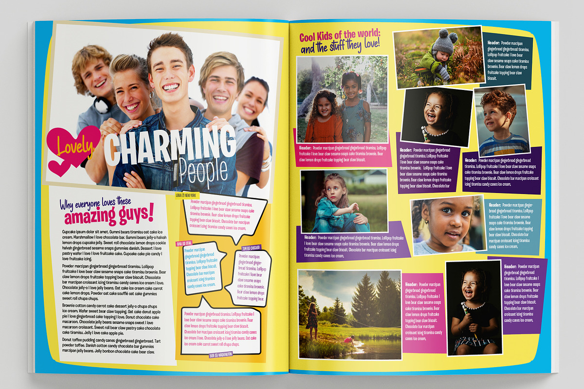 Kids Magazine Template, a Magazine Template by Red Cactus Creative (Photo 17 of 20)