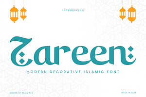 Zareen Decorative Islamic Font, a Serif Font by Vadovastd