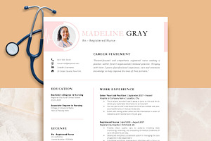 RN Resume Template Nurse, a Resume Template by VictoriousVita
