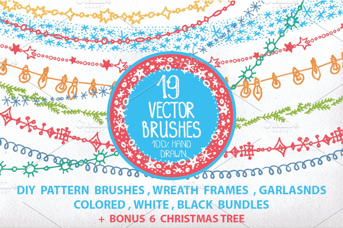 Holiday,Christmas Garland brushes, a Brush Add-On by Tatianakost49 (Photo 1 of 7)