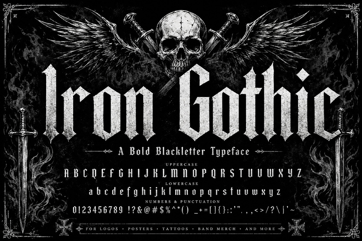 Iron Gothic, a Blackletter Font by Wow Magic (Photo 1 of 5)