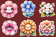 cute floral printable sticker Png, an Illustration by DreamCafeArt (Thumbnail 4 of 5)