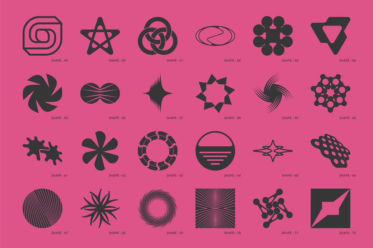 120 Abstract Geometric Shapes Part 5, a Graphic by Vanzyst (Photo 4 of 6)
