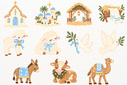 Nativity Clipart Religious Christmas, a Seasonal Illustration by SugarCloudStudioArt (Thumbnail 4 of 6)