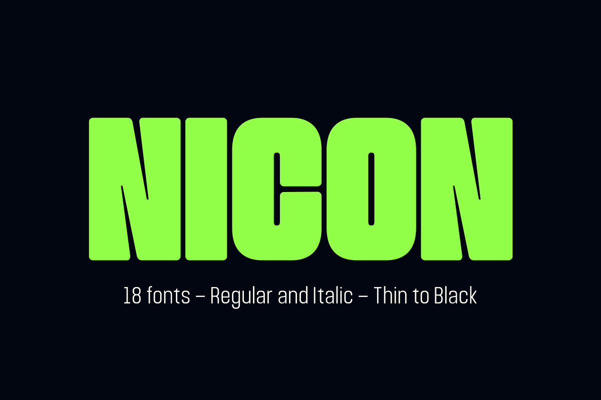 Nicon, a Sans Serif Font by Sign Studio (Photo 1 of 15)