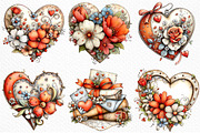 Victorian Valentine Bundle Clipart, an Illustration by Craft Nest (Thumbnail 7 of 7)