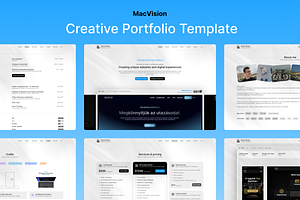 MacVision Framer Portfolio Template, a Websites & App Template by Dávid Kálmán's Templates