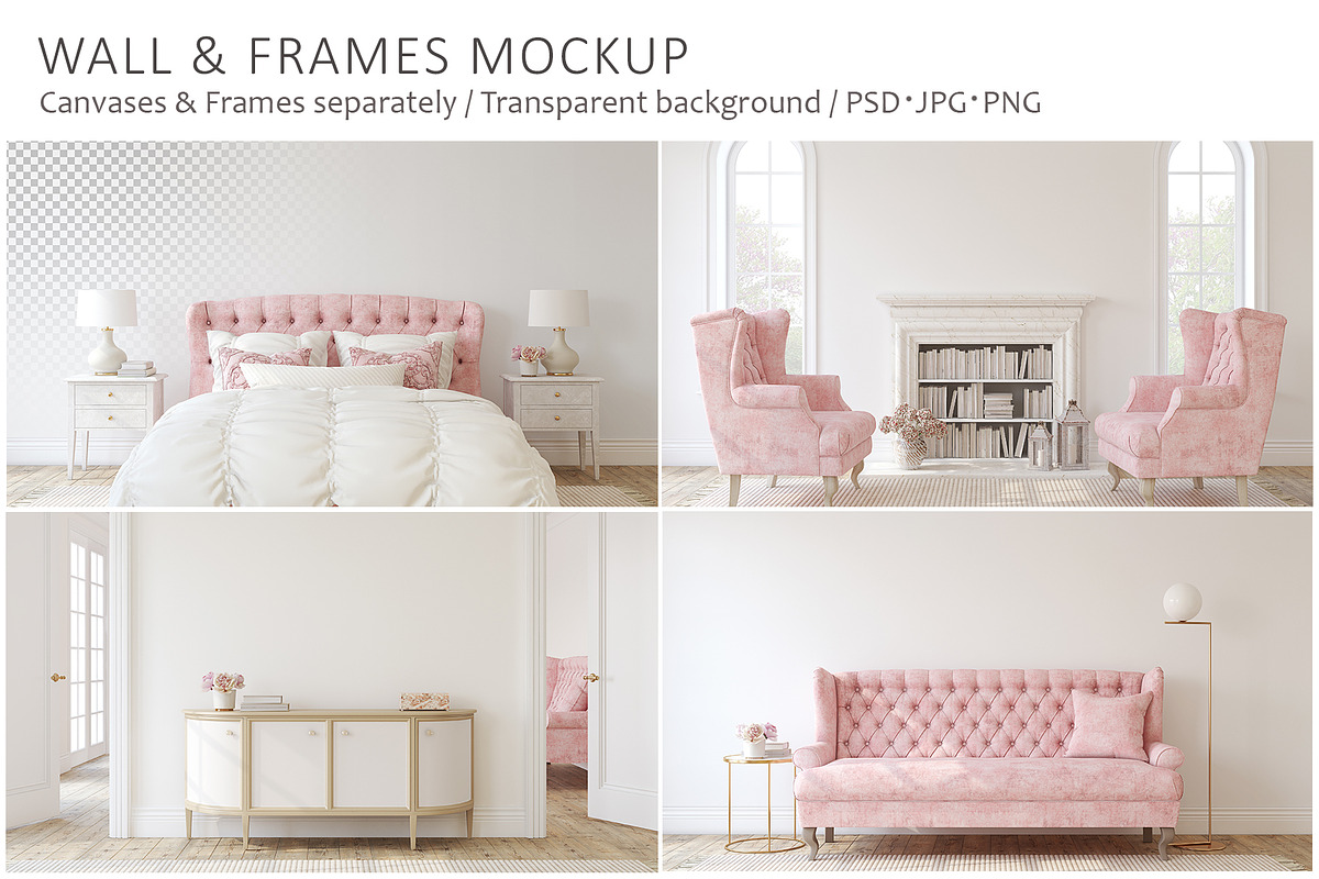 ROSIE'S HOME Wall&Frame Mockups, a Poster Template by MyHomeMockups (Photo 1 of 11)