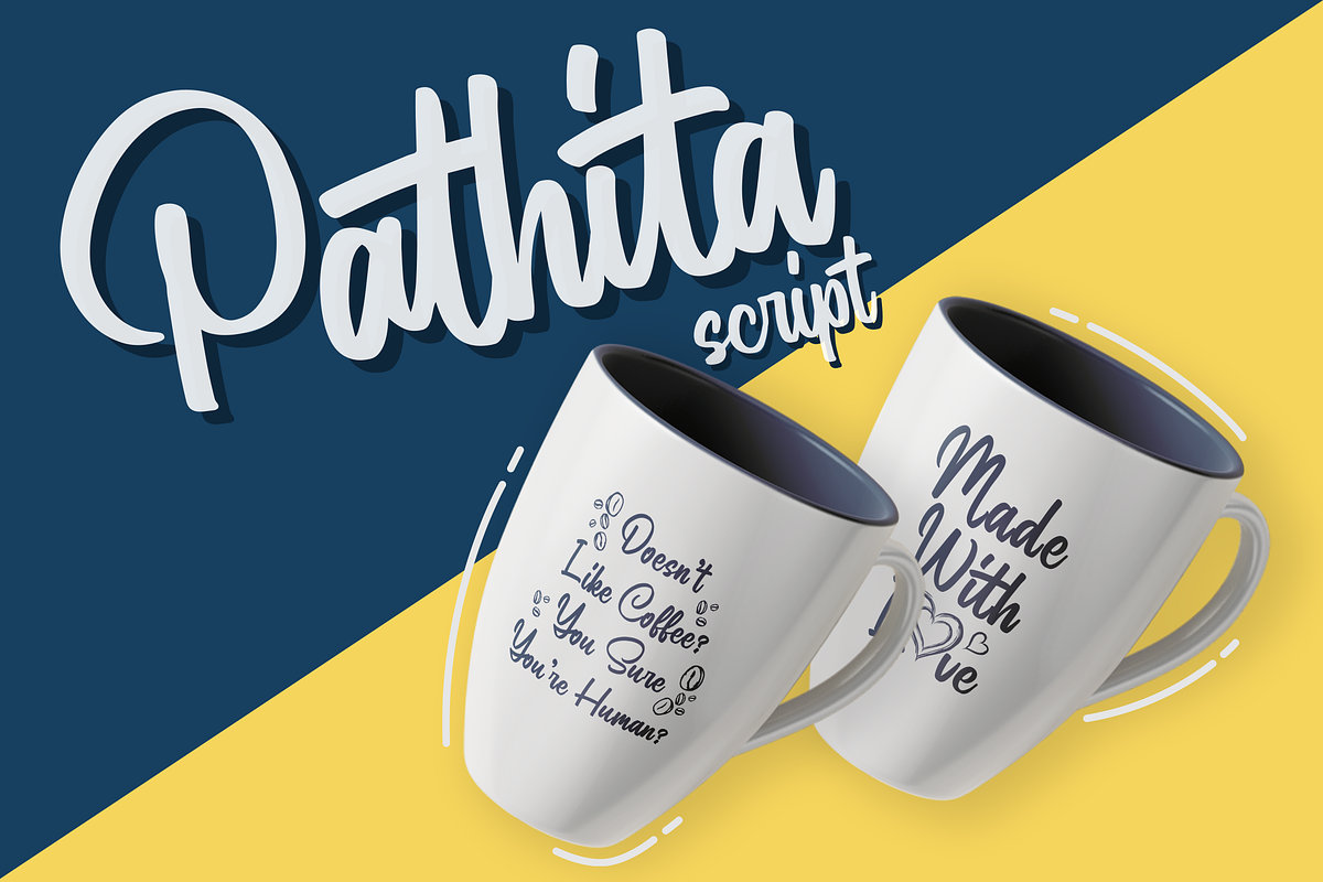 Modern Script Font - Pathita preview 3