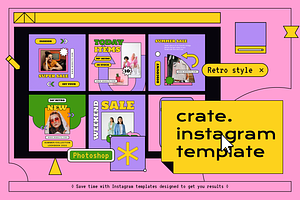Crate Post & Story Template, a Social Media Template by Creatchees.std