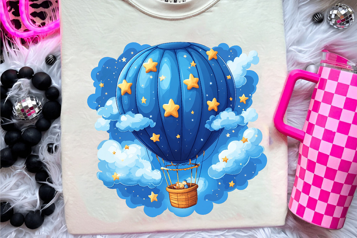 Blue Baby Boy Nursery Clipart, an Illustration by CreationArt (Photo 3 of 9)