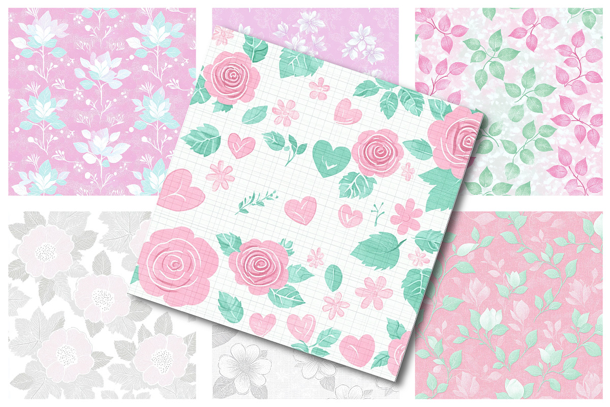 Mothers day digital papers - Mothers, an Illustration by SinaCreation (Photo 5 of 6)