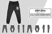 Shaka Wear Fleece Jogger Sweatpants, a Bottom Mockup by Pixel Sauce™ (Thumbnail 1 of 6)