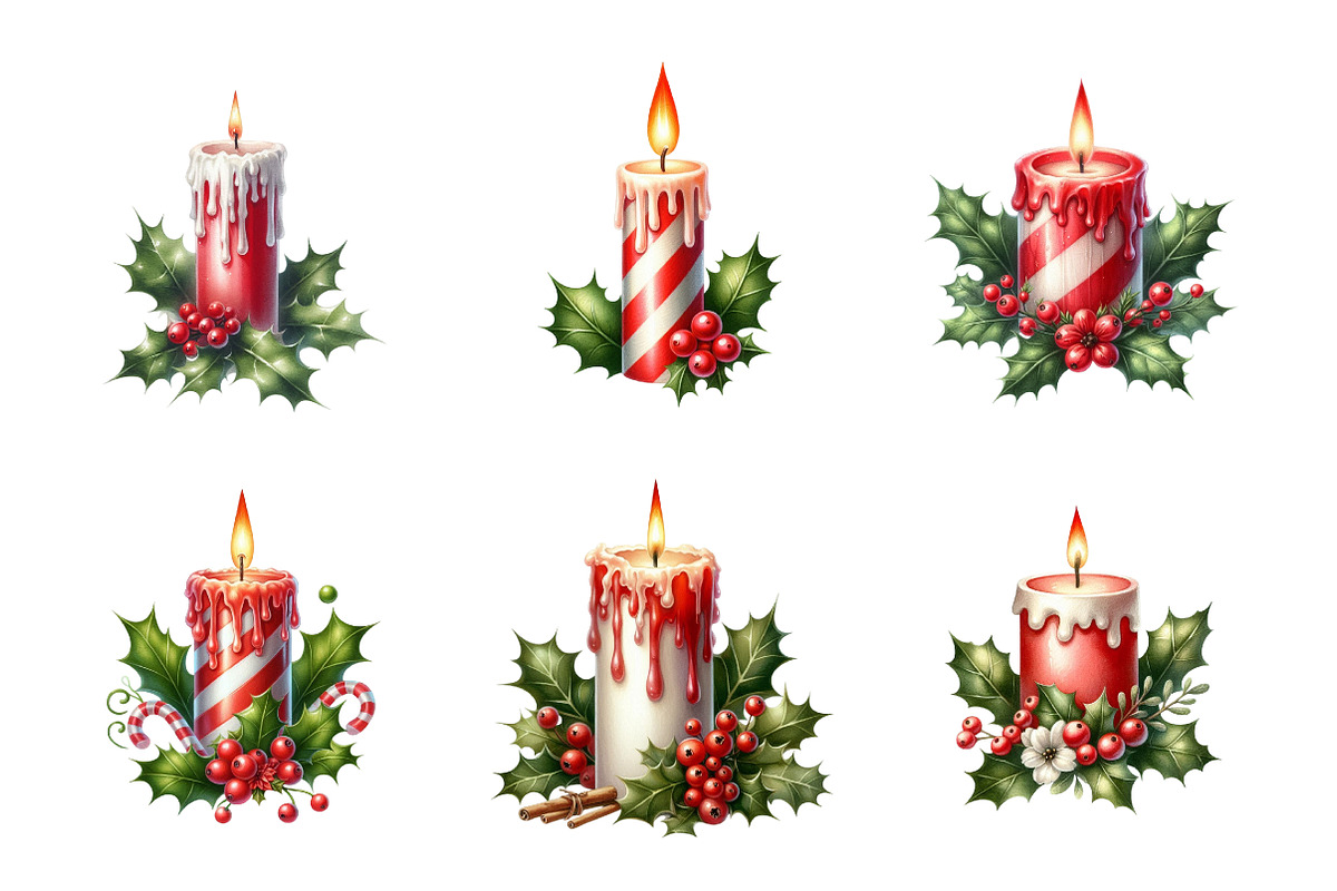 Christmas Candle, an Illustration by Design Market (Photo 5 of 5)