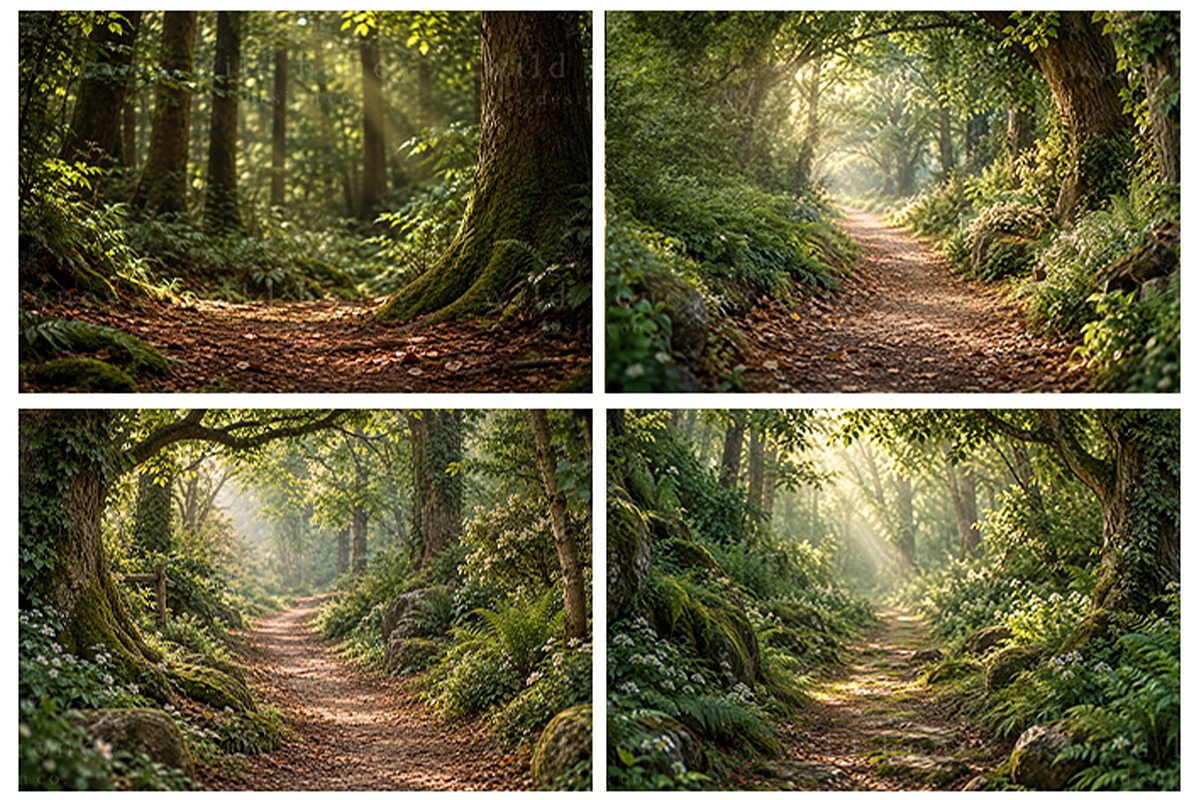 Green Path Digital Backdrop BUNDLE, a Layer Style Add-On by Wild Honey Design Co. (Photo 4 of 4)
