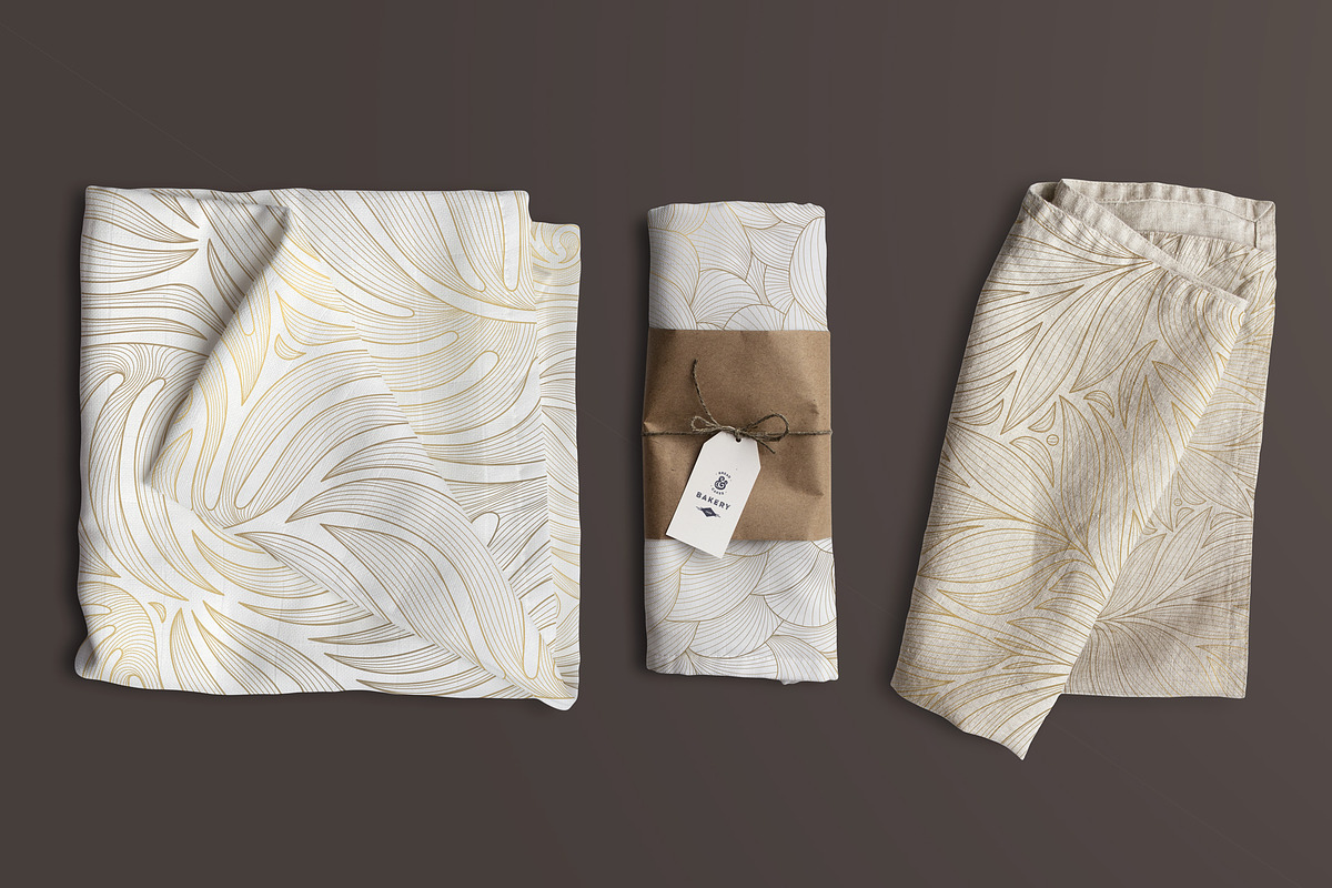 Flowers and Leaves Line Luxury Art, a Pattern Graphic by Marylia (Photo 16 of 27)