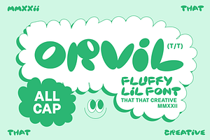 Bubble Font Orvil