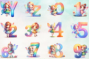 Cute Fairy Alphabet Clipart PNG, a Work Illustration by Craft Nest (Thumbnail 4 of 4)