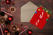 10 Editable Christmas Card Templates, a Card Template by Kyuubu Arts (Thumbnail 2 of 12)