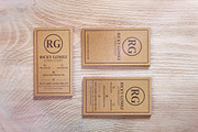 Kraft Paper Minimal Business Card, a Business Card Template by Marvel (Thumbnail 4 of 4)