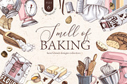 Smell of baking hand drawn set, a Food Illustration by handsketched (Thumbnail 1 of 9)