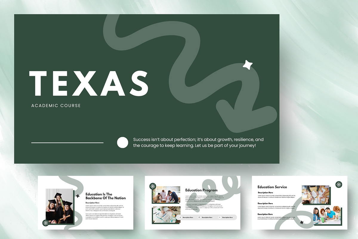 TEXAS - Academic Course PowerPoint, a Presentation Template by FIBRINOSÄ