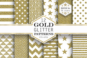 Gold Glitter Patterns