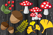 Thanksgiving Clipart Set No Outline, a Seasonal Illustration by V Design Creator (Thumbnail 7 of 8)